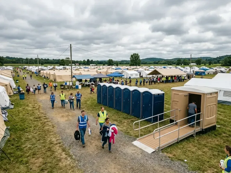 disaster-relief-camp-restrooms-010 — frequently asked questions, Dumpster & Portable Bathrooms Rental in University City, MO